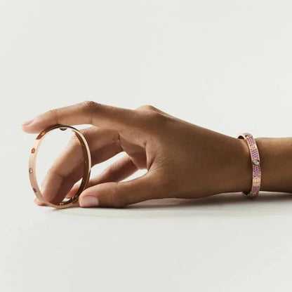 [AM]CLASSIC 6.1MM LOVE BRACELET 10-DIAMOND MULTICOLOR