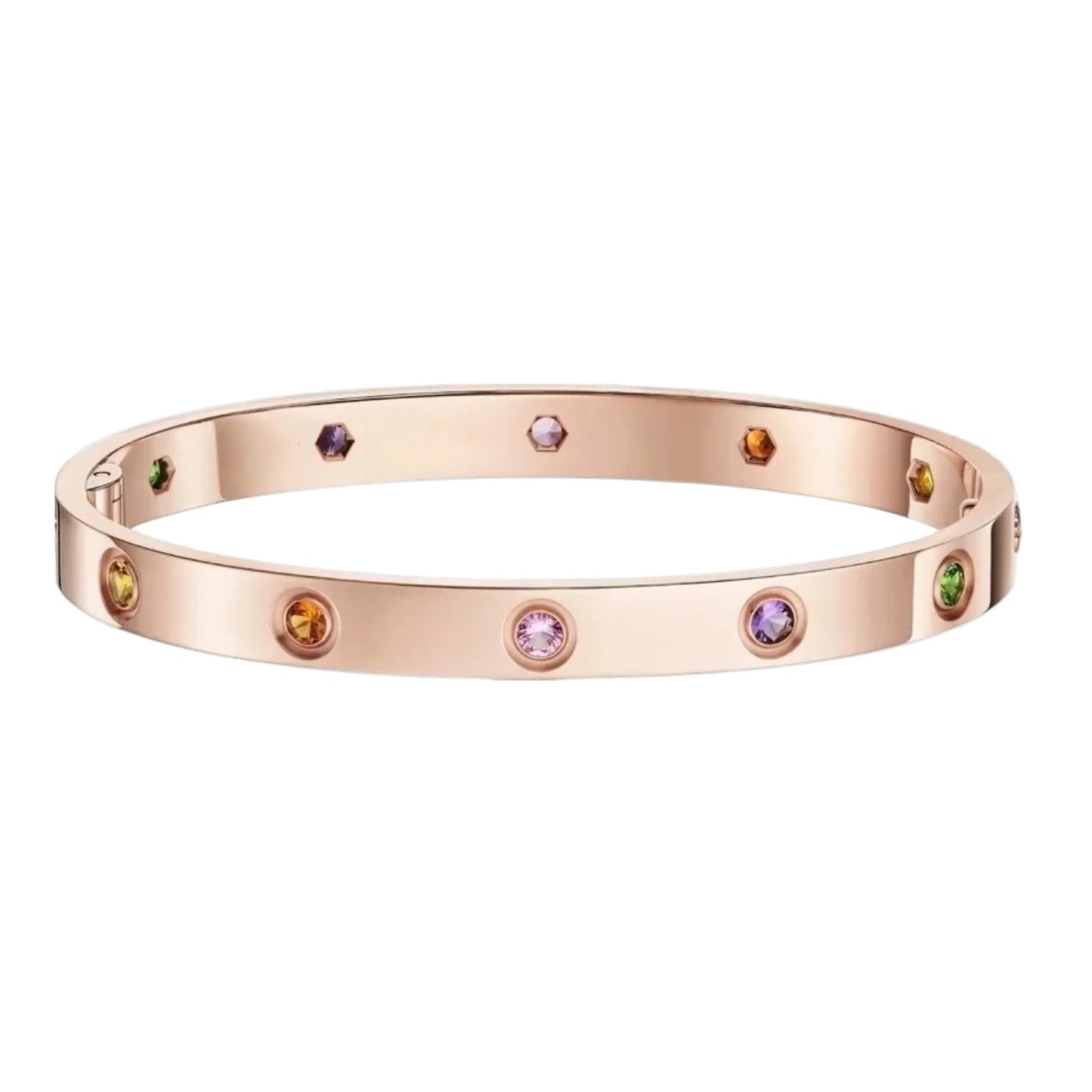 [AM]CLASSIC 6.1MM LOVE BRACELET 10-DIAMOND MULTICOLOR