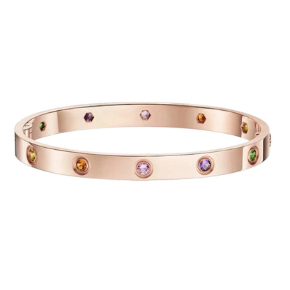 [AM]CLASSIC 6.1MM LOVE BRACELET 10-DIAMOND MULTICOLOR