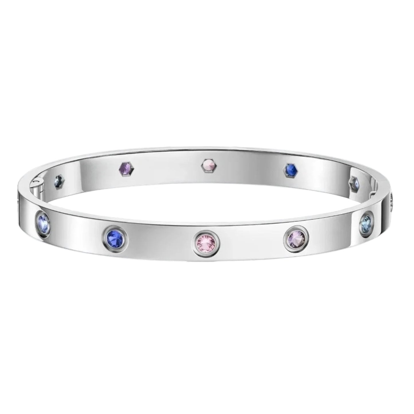 [AM]CLASSIC 6.1MM LOVE BRACELET 10-DIAMOND MULTICOLOR