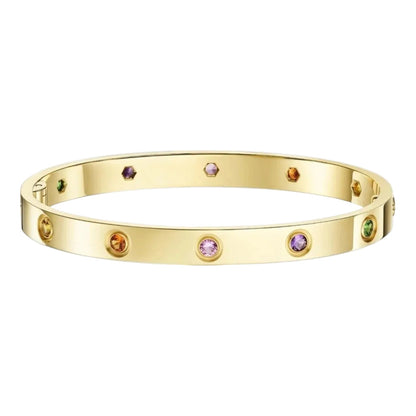 [AM]CLASSIC 6.1MM LOVE BRACELET 10-DIAMOND MULTICOLOR