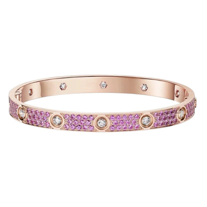[AM]CLASSIC 6.1MM LOVE BRACELET 10-DIAMOND FULL PAVÉ