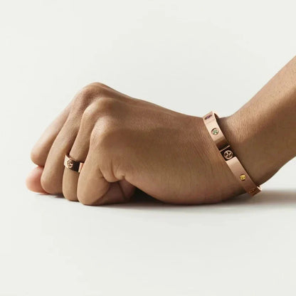 [AM]CLASSIC 6.1MM LOVE BRACELET 10-DIAMOND MULTICOLOR