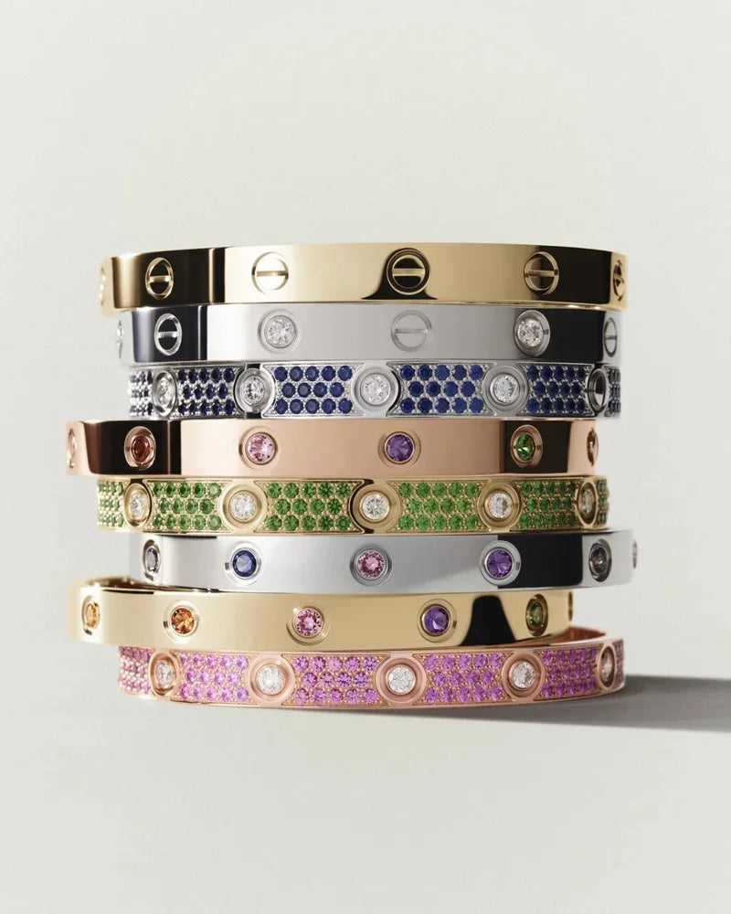 [AM]CLASSIC 6.1MM LOVE BRACELET 10-DIAMOND FULL PAVÉ