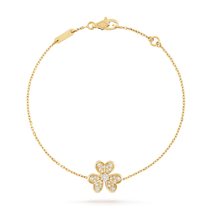 [AM]LUMINOUS BLOSSOM SINGLE-MOTIF CHARM BRACELET