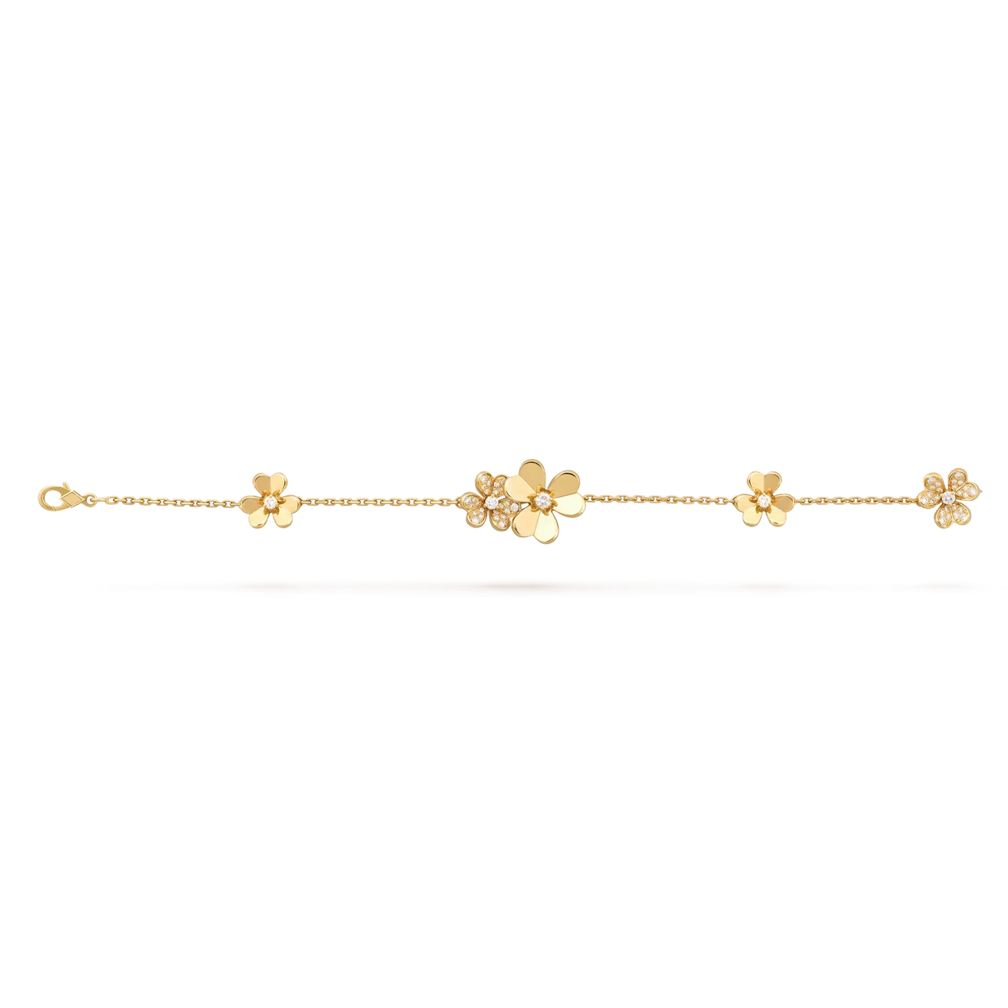 [AM]LUMINOUS BLOSSOM 5-MOTIF CHARM BRACELET