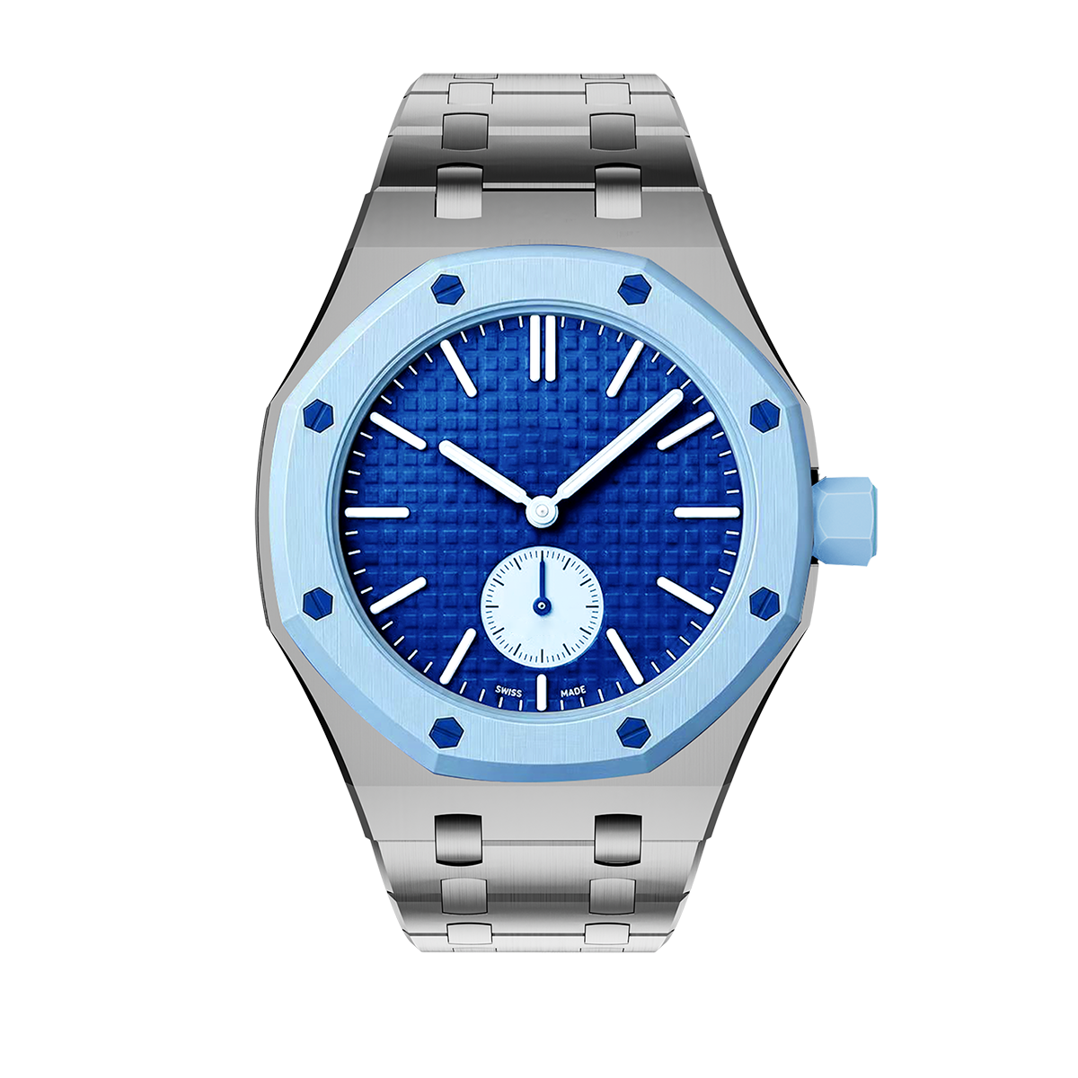 [AM]OAK POP EXCLUSIVE SILVER STEEL STRAP