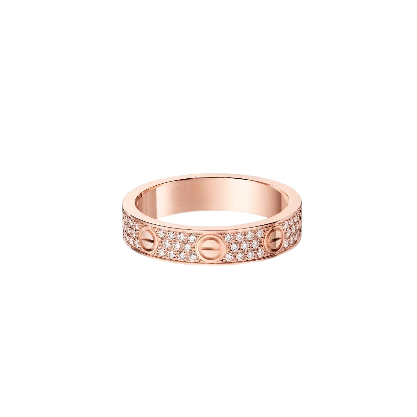 [AM]LOVE 4MM PAVÉ DIAMOND RING