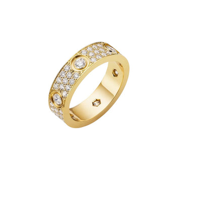 [AM]LOVE 5.5MM FULL-PAVÉ 6-DIAMOND RING