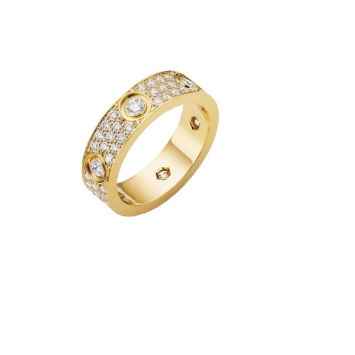 [AM]LOVE 5.5MM FULL-PAVÉ 6-DIAMOND RING