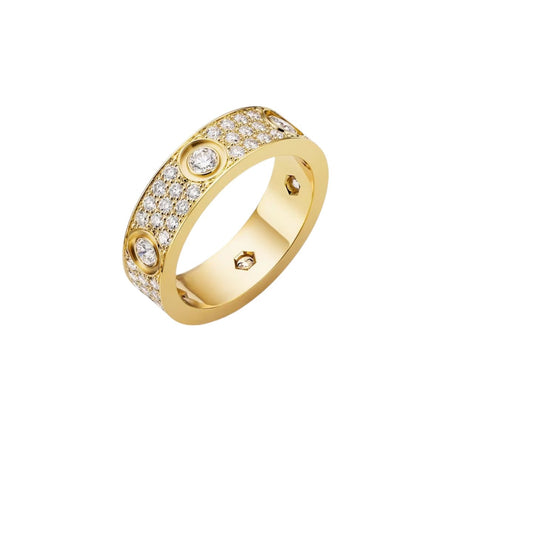 [AM]LOVE 5.5MM FULL-PAVÉ 6-DIAMOND RING