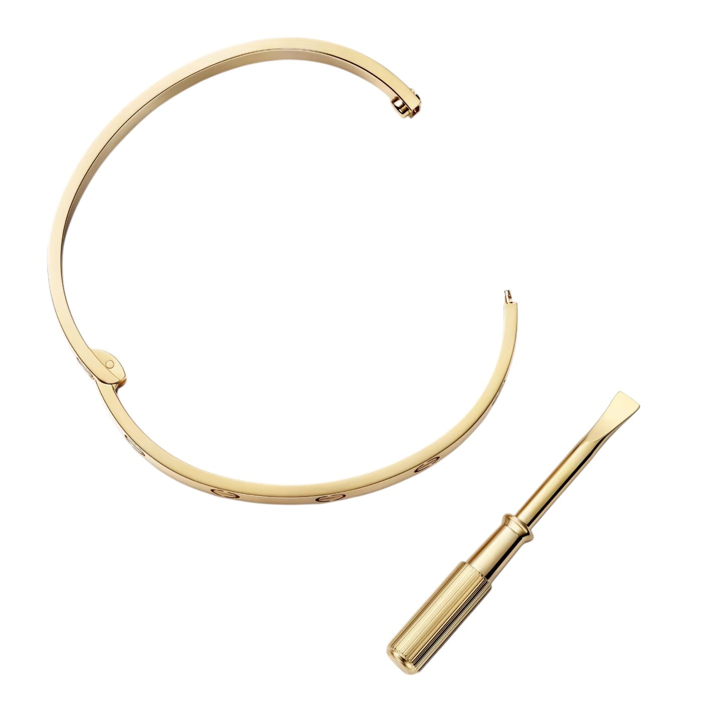[AM]CLASSIC 6.1MM LOVE SINGLE-SCREW CLOSURE BANGLE