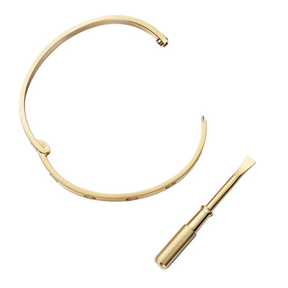 [AM]CLASSIC 6.1MM LOVE SINGLE-SCREW CLOSURE BANGLE