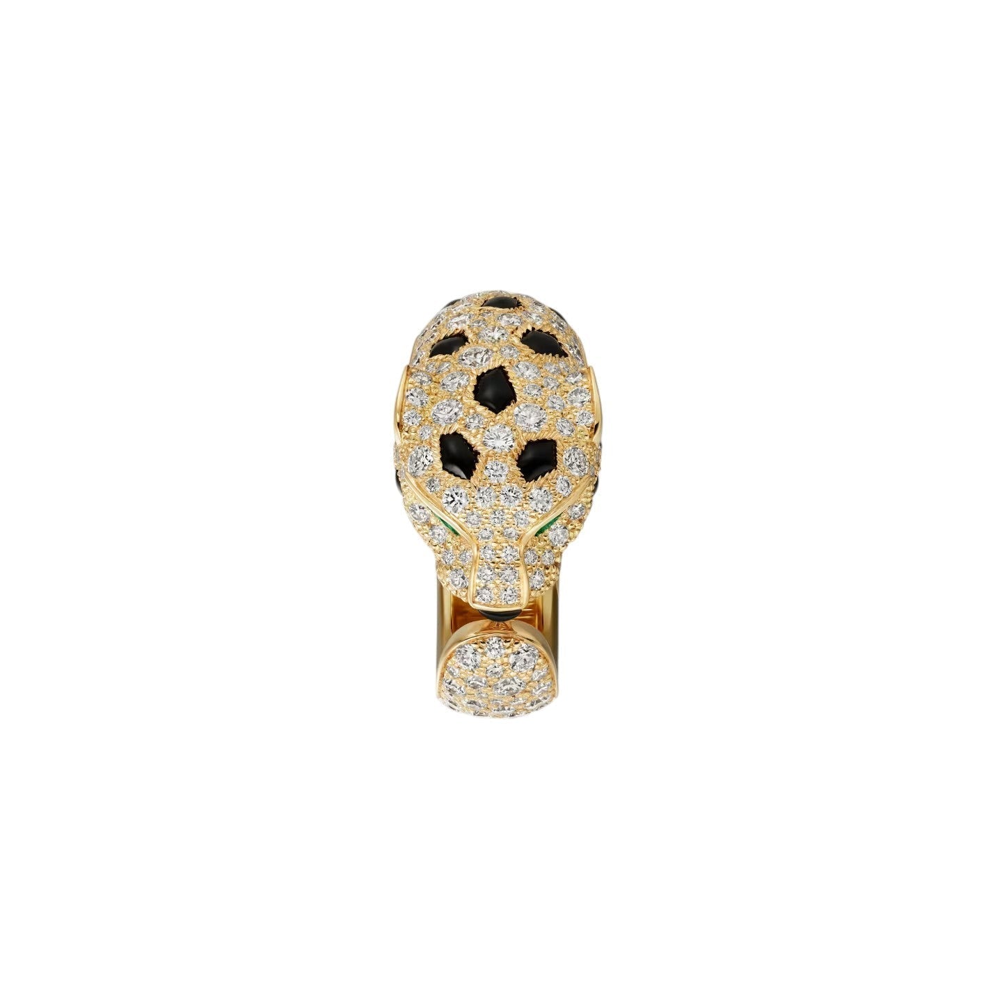 [AM]PANTHÈRE DE DIAMOND HALF-PAVÉ MEDIUM RING