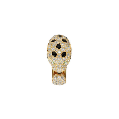 [AM]PANTHÈRE DE DIAMOND HALF-PAVÉ MEDIUM RING