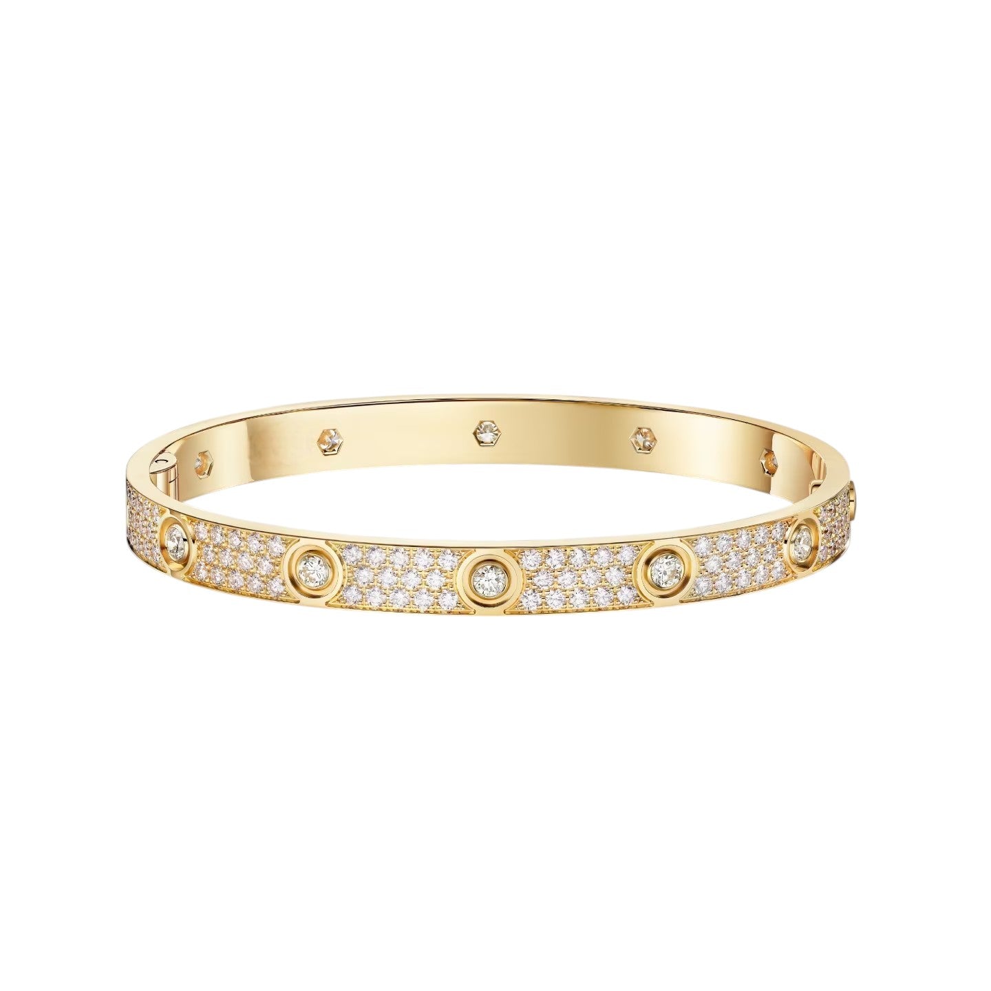 [AM]CLASSIC 6.1MM LOVE BANGLE - 10-DIAMOND FULL PAVÉ