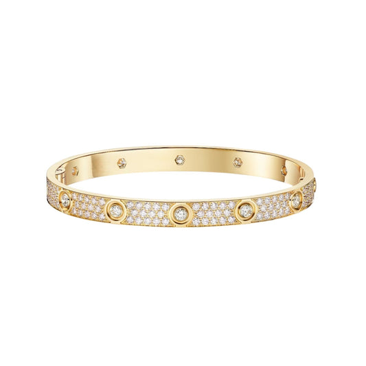 [AM]CLASSIC 6.1MM LOVE BANGLE - 10-DIAMOND FULL PAVÉ