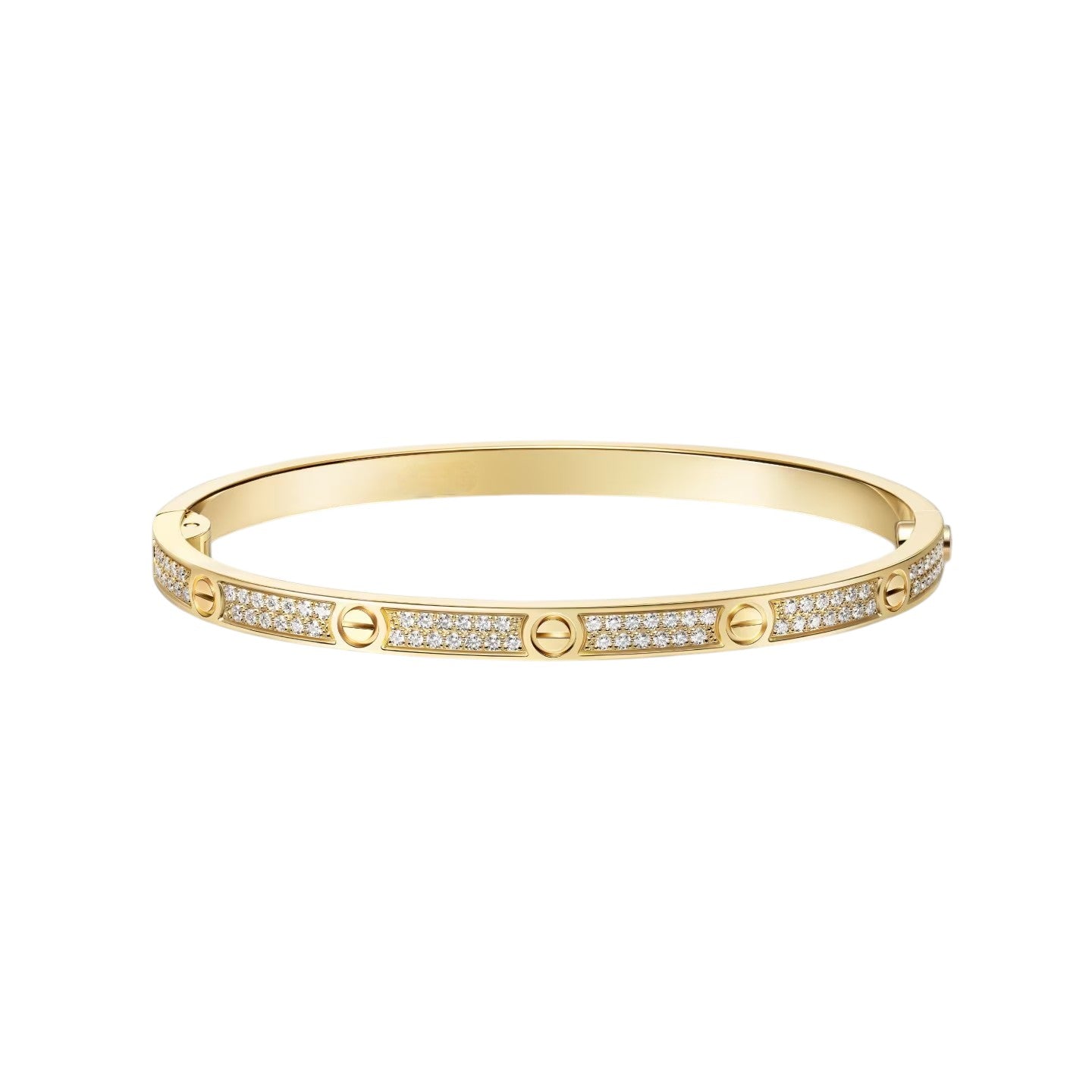 [AM]CLASSIC 3.65MM LOVE FULL PAVE BANGLE