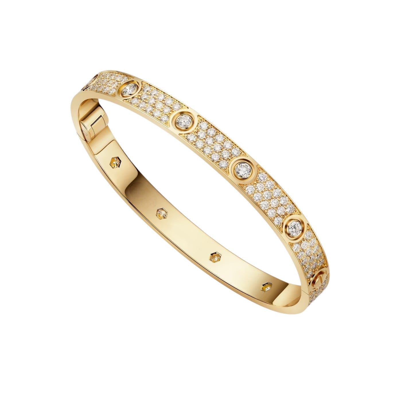 [AM]CLASSIC 6.1MM LOVE BANGLE - 10-DIAMOND FULL PAVÉ