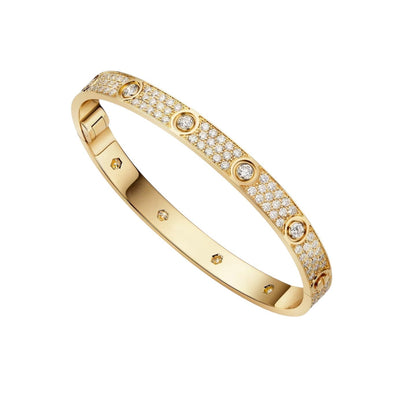[AM]CLASSIC 6.1MM LOVE BANGLE - 10-DIAMOND FULL PAVÉ
