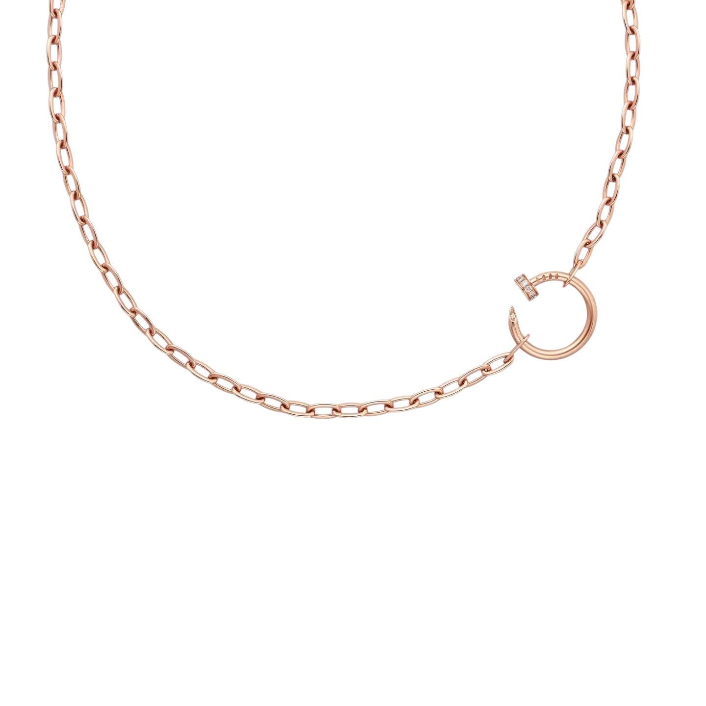 [AM]CLOU DIAMOND NAIL PENDANT NECKLACE