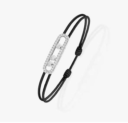 [AM]CARE(S) PAVÉ CORD BRACELET