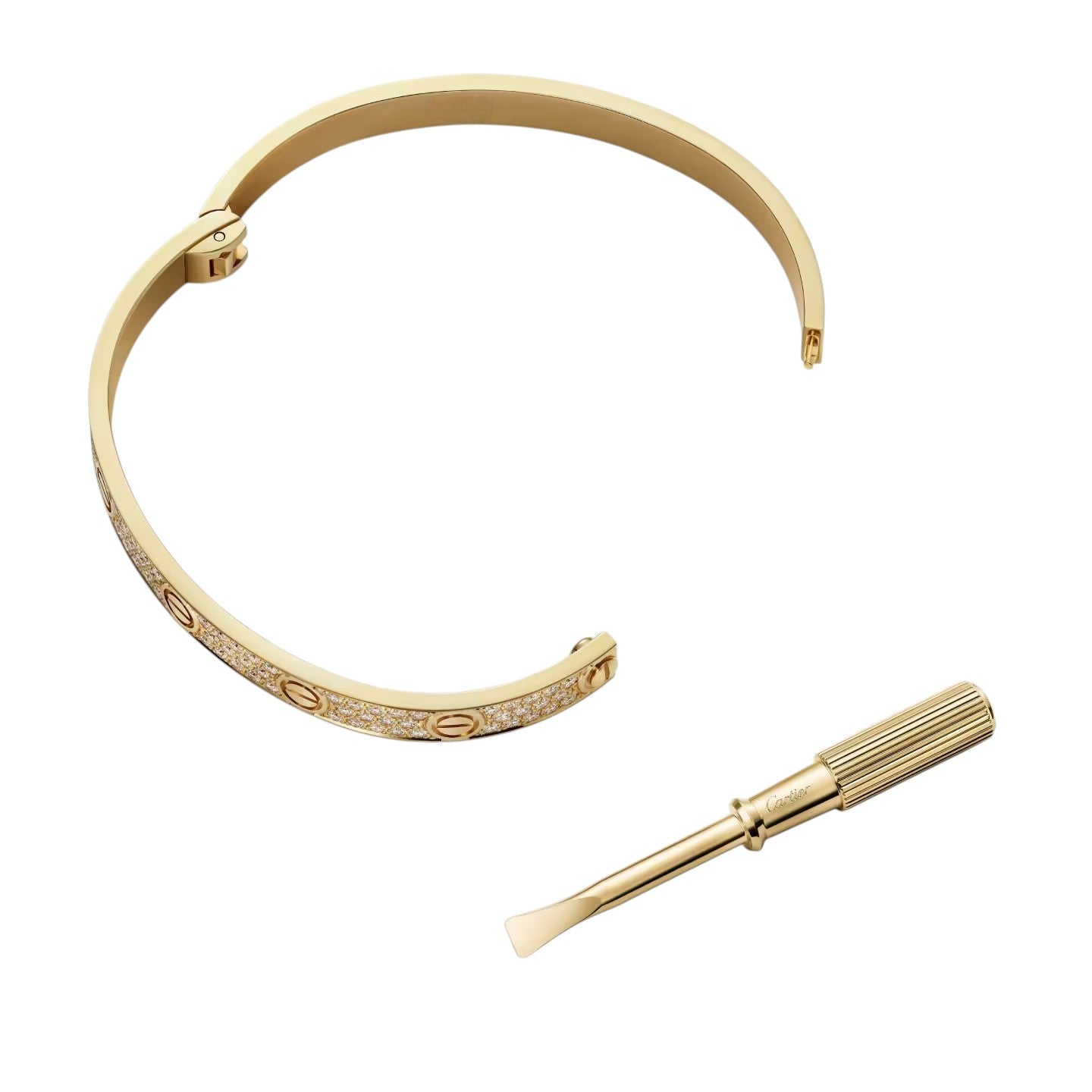 [AM]CLASSIC 6.1MM LOVE BANGLE - FULL PAVÉ