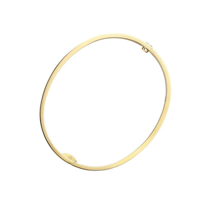 [AM]CLASSIC 6.1MM LOVE SINGLE-SCREW CLOSURE BANGLE - 4-DIAMOND