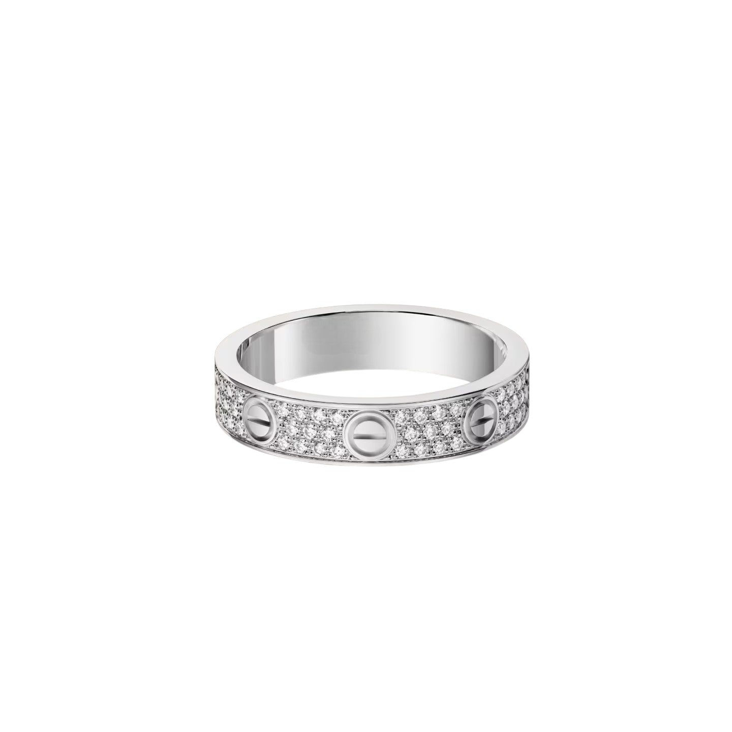 [AM]LOVE 4MM PAVÉ DIAMOND RING