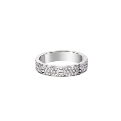 [AM]LOVE 4MM PAVÉ DIAMOND RING