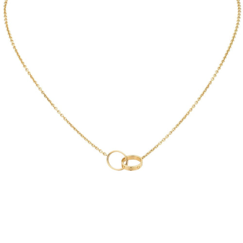 [AM]LOVE DOUBLE-RING PENDANT NECKLACE