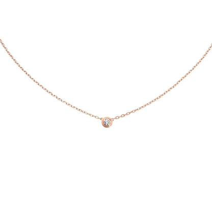 [AM]LOVE SCREW PENDANT SINGLE DIAMOND NECKLACE