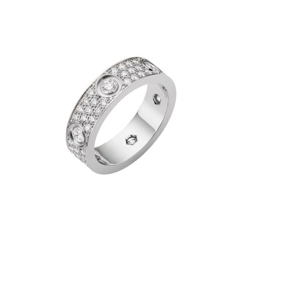 [AM]LOVE 5.5MM FULL-PAVÉ 6-DIAMOND RING