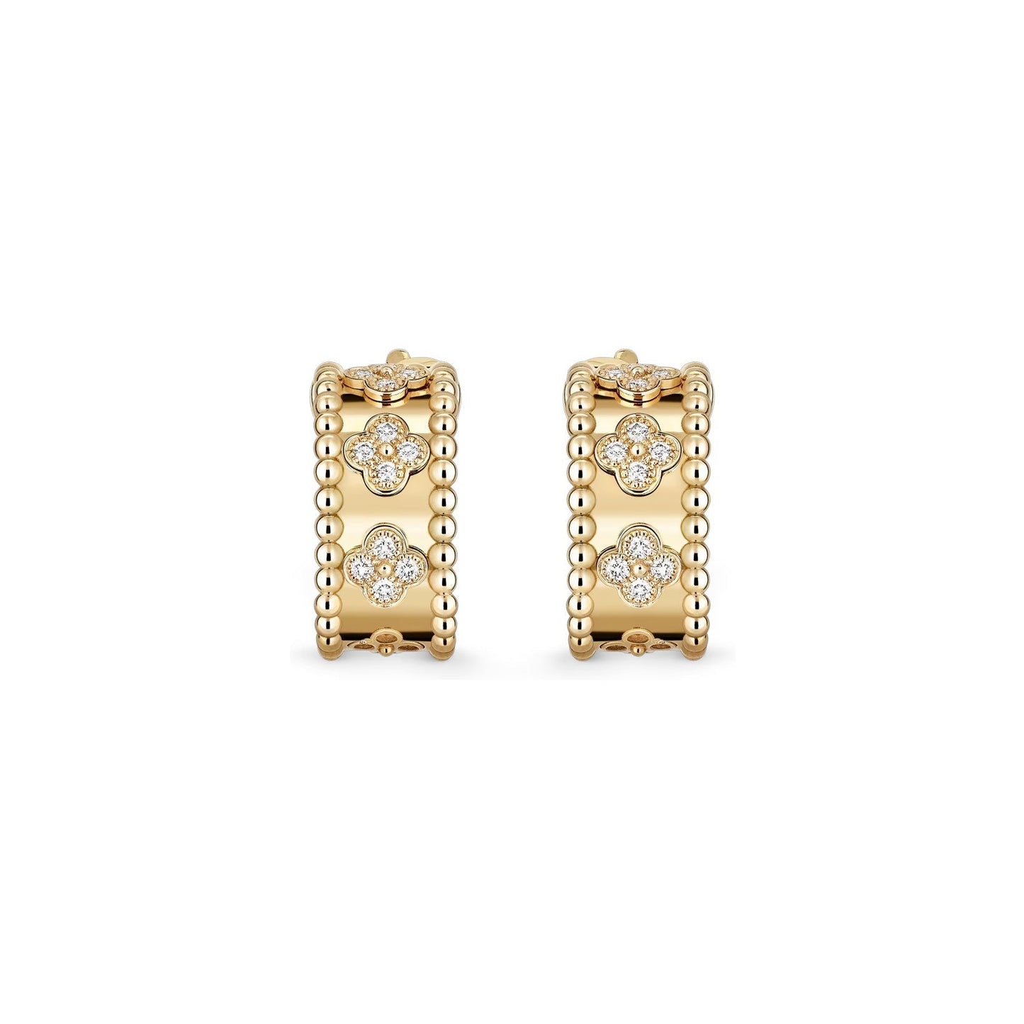 [AM]KALEIDOSCOPE CLOVER HOOP EARRINGS