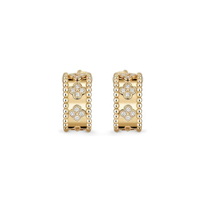 [AM]KALEIDOSCOPE CLOVER HOOP EARRINGS