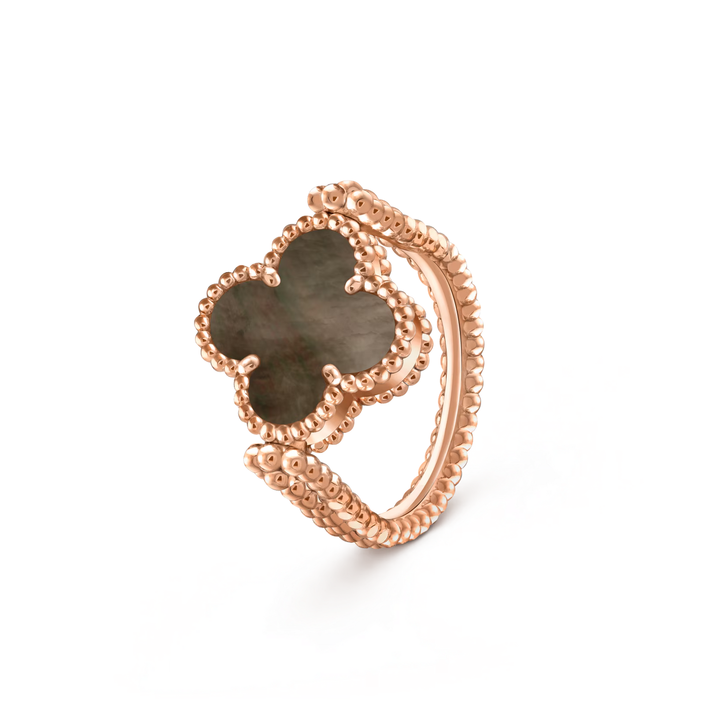 [AM]LUCKY CLOVER ROSE GOLD REVERSIBLE RING