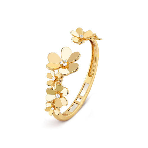 [AM]LUMINOUS BLOSSOM OPEN BANGLE