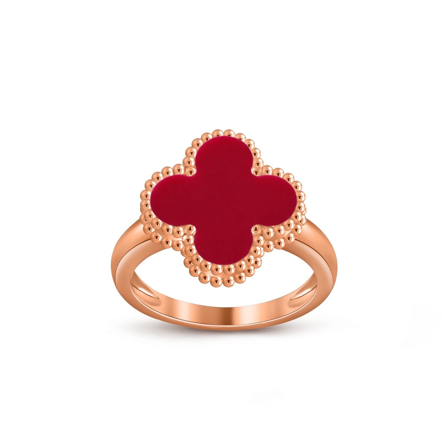 [AM]LUCKY CLOVER VINTAGE ROSE GOLD RING COLLECTION