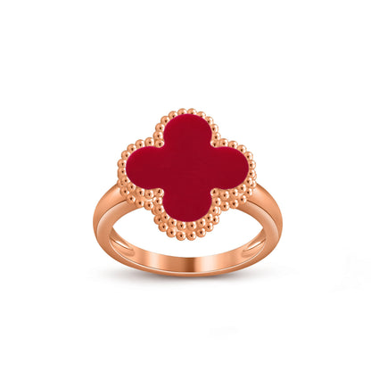 [AM]LUCKY CLOVER VINTAGE ROSE GOLD RING COLLECTION