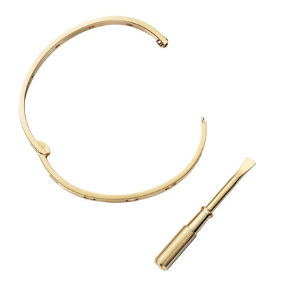 [AM]CLASSIC 6.1MM LOVE SINGLE-SCREW CLOSURE BANGLE - 10-DIAMOND