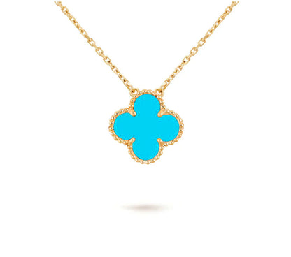 [AM]15MM CLOVER FLOWER PENDANT NECKLACE COLLECTION