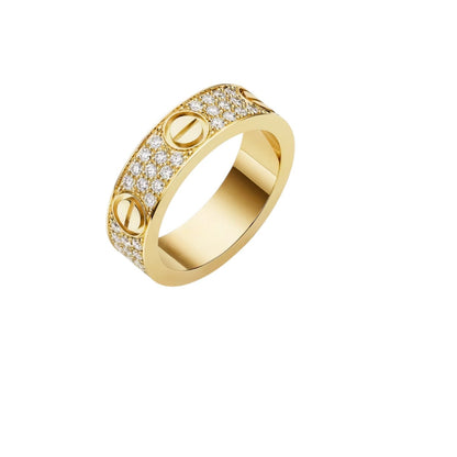 [AM]LOVE 5.5MM FULL-PAVÉ DIAMOND RING