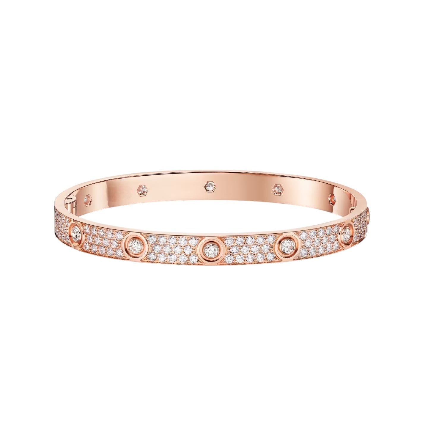 [AM]CLASSIC 6.1MM LOVE BANGLE - 10-DIAMOND FULL PAVÉ