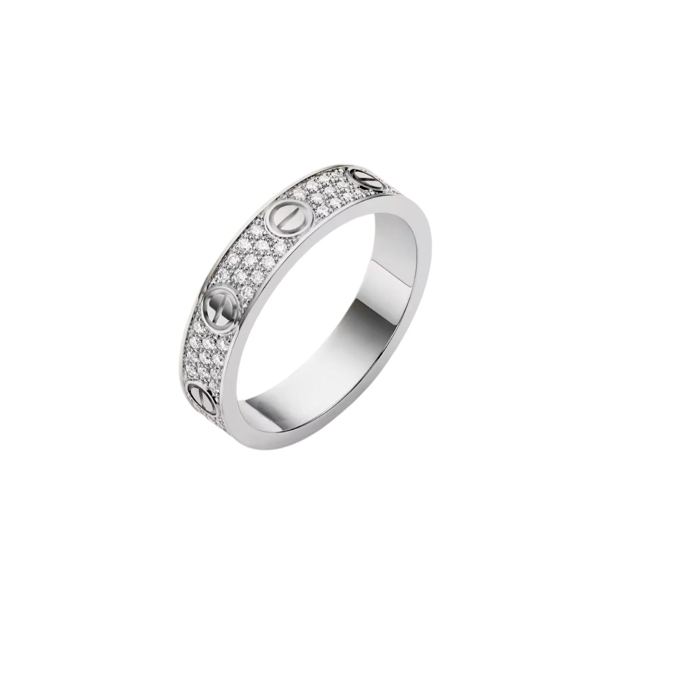[AM]LOVE 4MM PAVÉ DIAMOND RING