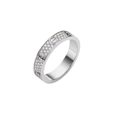 [AM]LOVE 4MM PAVÉ DIAMOND RING