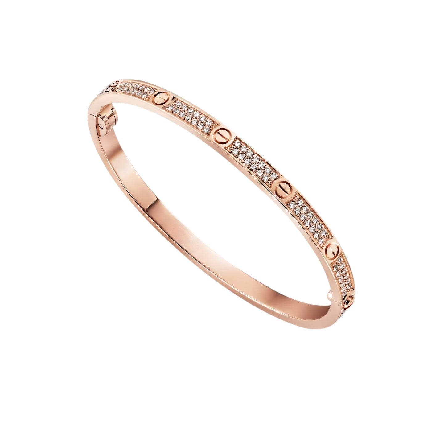 [AM]CLASSIC 3.65MM LOVE FULL PAVE BANGLE