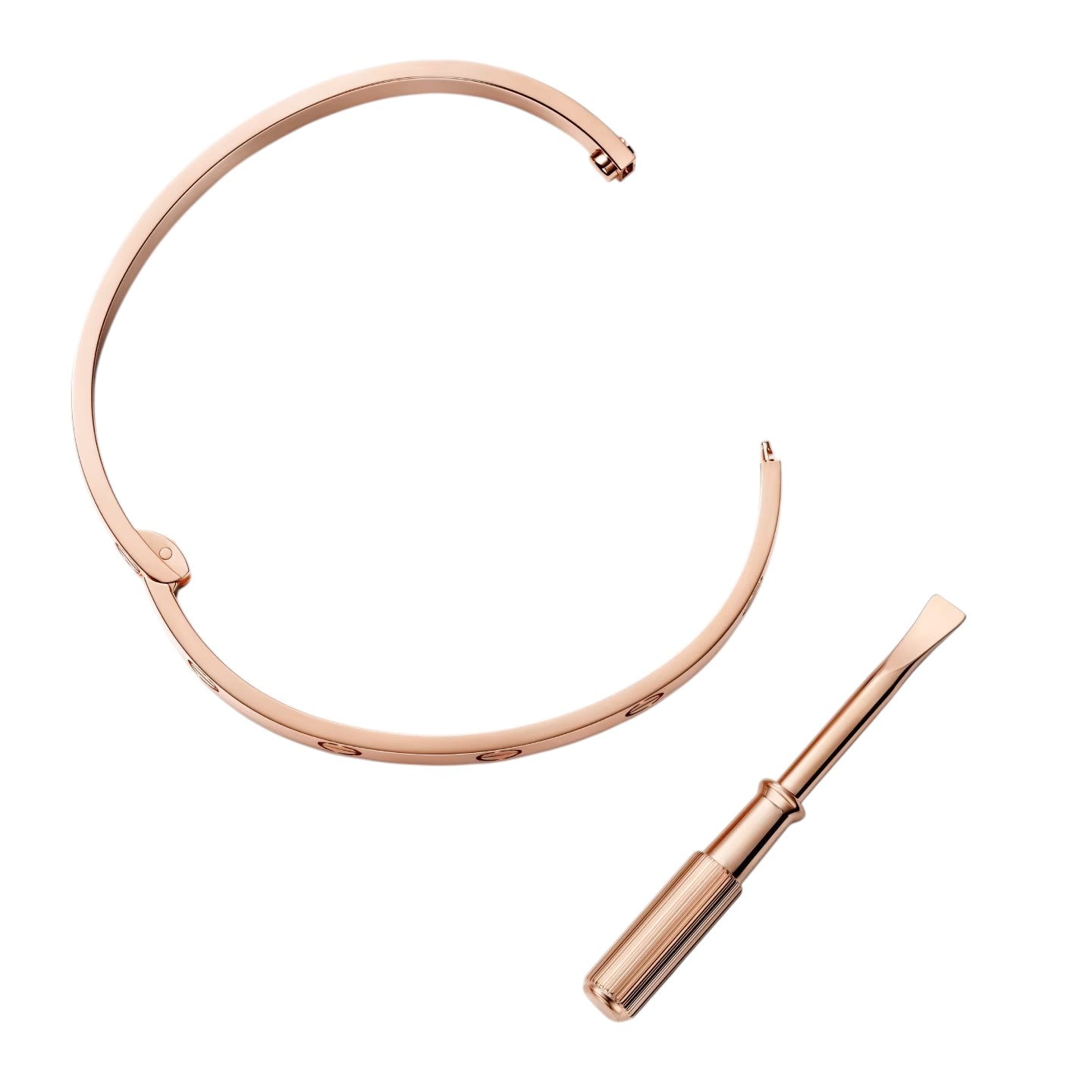 [AM]CLASSIC 6.1MM LOVE SINGLE-SCREW CLOSURE BANGLE