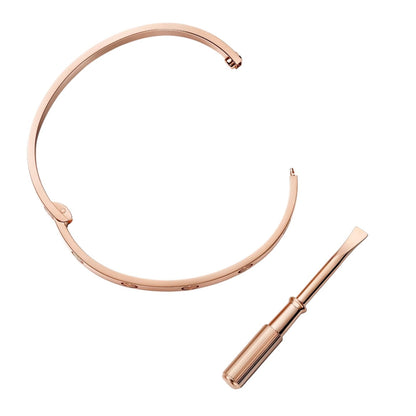 [AM]CLASSIC 6.1MM LOVE SINGLE-SCREW CLOSURE BANGLE