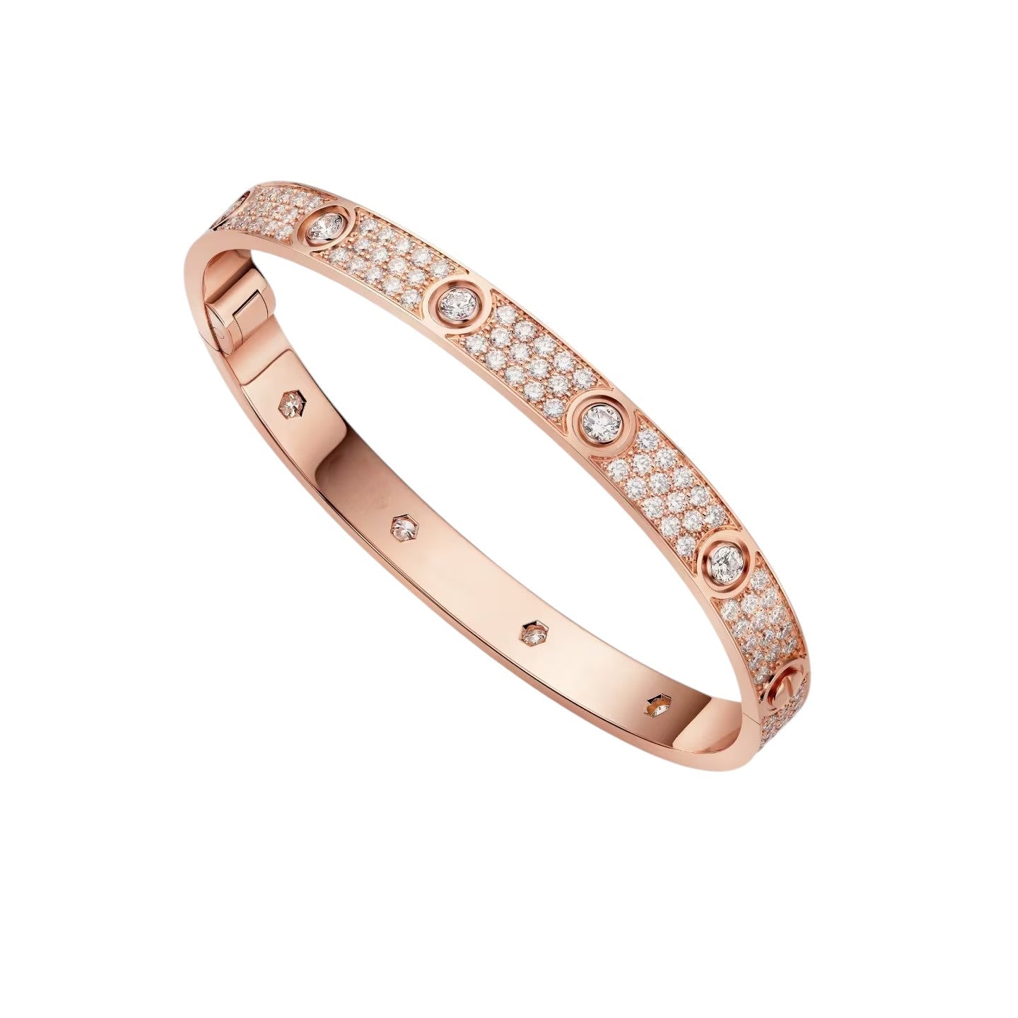 [AM]CLASSIC 6.1MM LOVE BANGLE - 10-DIAMOND FULL PAVÉ