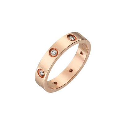 [AM]LOVE 4MM 8 DIAMONDS RING